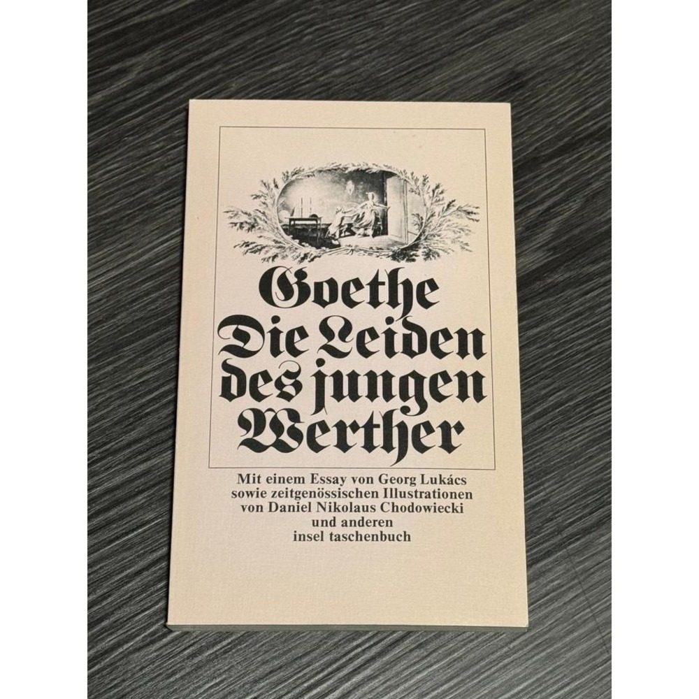The Sorrows of young Werther German Paperback Book